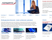 Tablet Screenshot of formatic.de